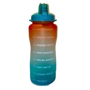 Venture Pal 64oz motivational multi‎ color daily reminder water bottle